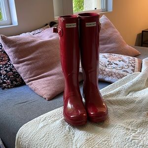 Hunter Rain Boots- Red